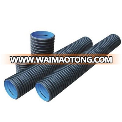 HDPE Plastic 24 inch 600 mm 200mm 8" Black Perforated Large Diameter Corrugated Drainage Pipe