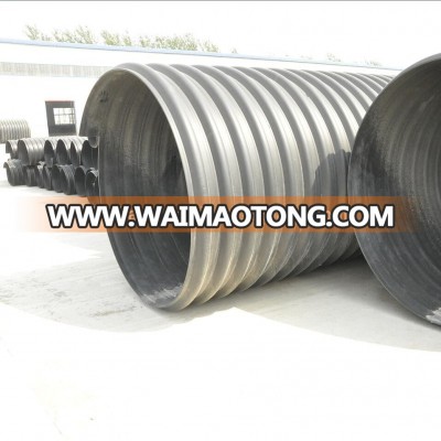 BAIJIANG Large Diameter Metal HDPE Corrugated Pipe With Steel Belt on Sale