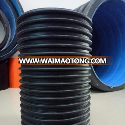 Double Walled Corrugated HDPE Plastic Pipe Drain Large Diameter