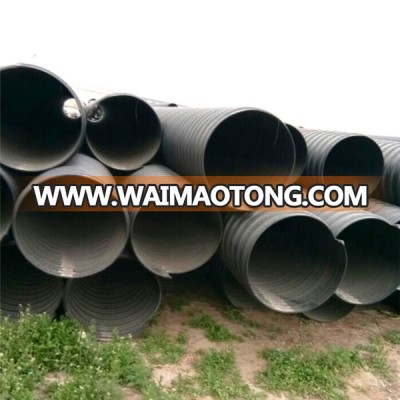 SN8 SN16 Large 72 Inch Metal Reinforced HDPE Corrugated Pipe